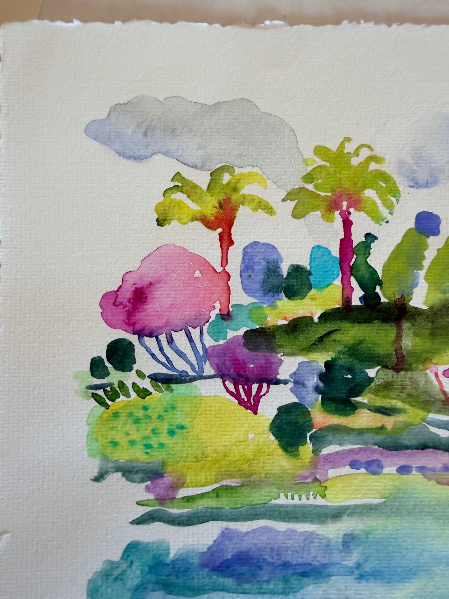 Alligator Waters (1 & 2) Original Gouache & Watercolor