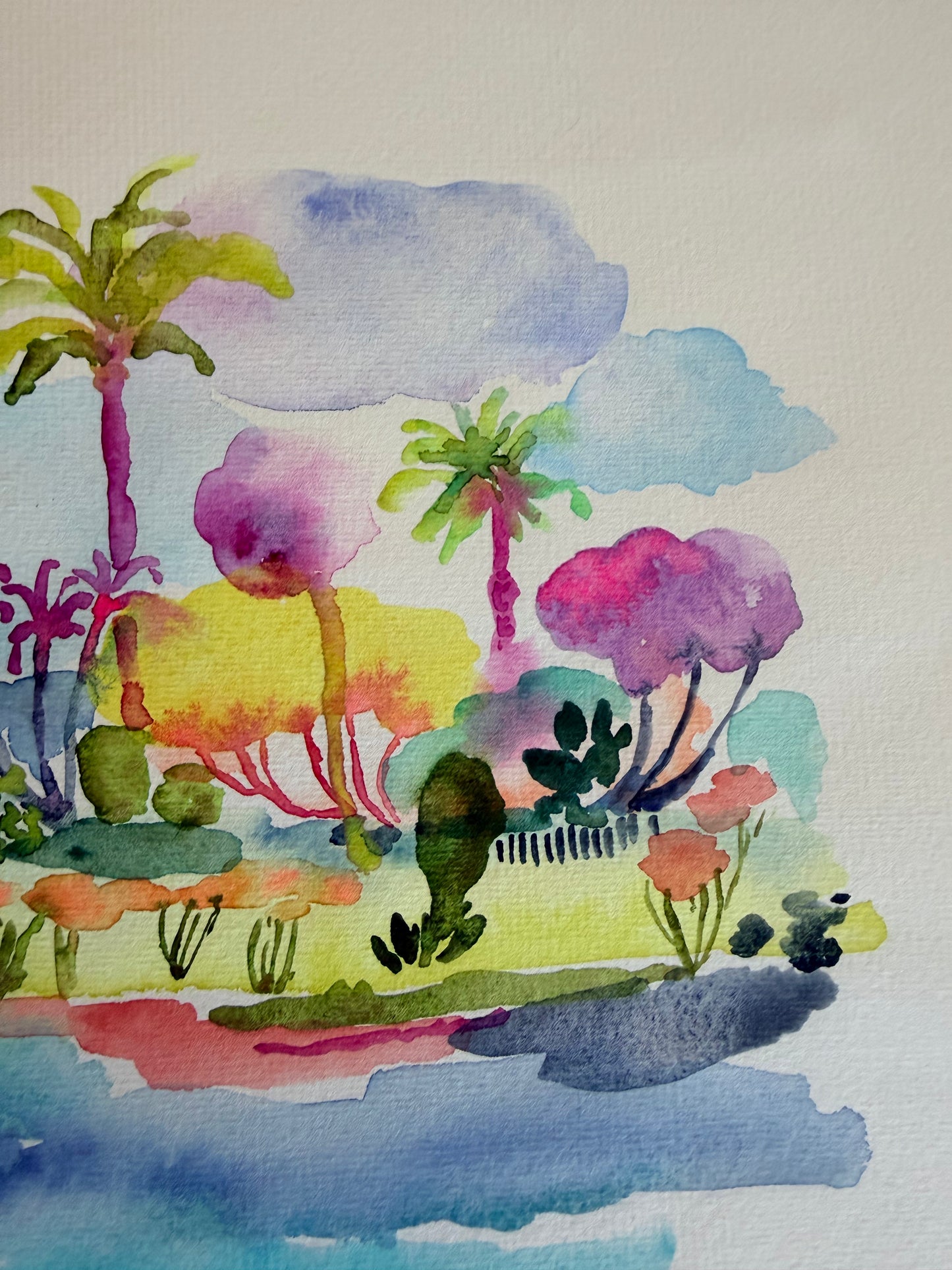 Alligator Waters (1 & 2) Original Gouache & Watercolor