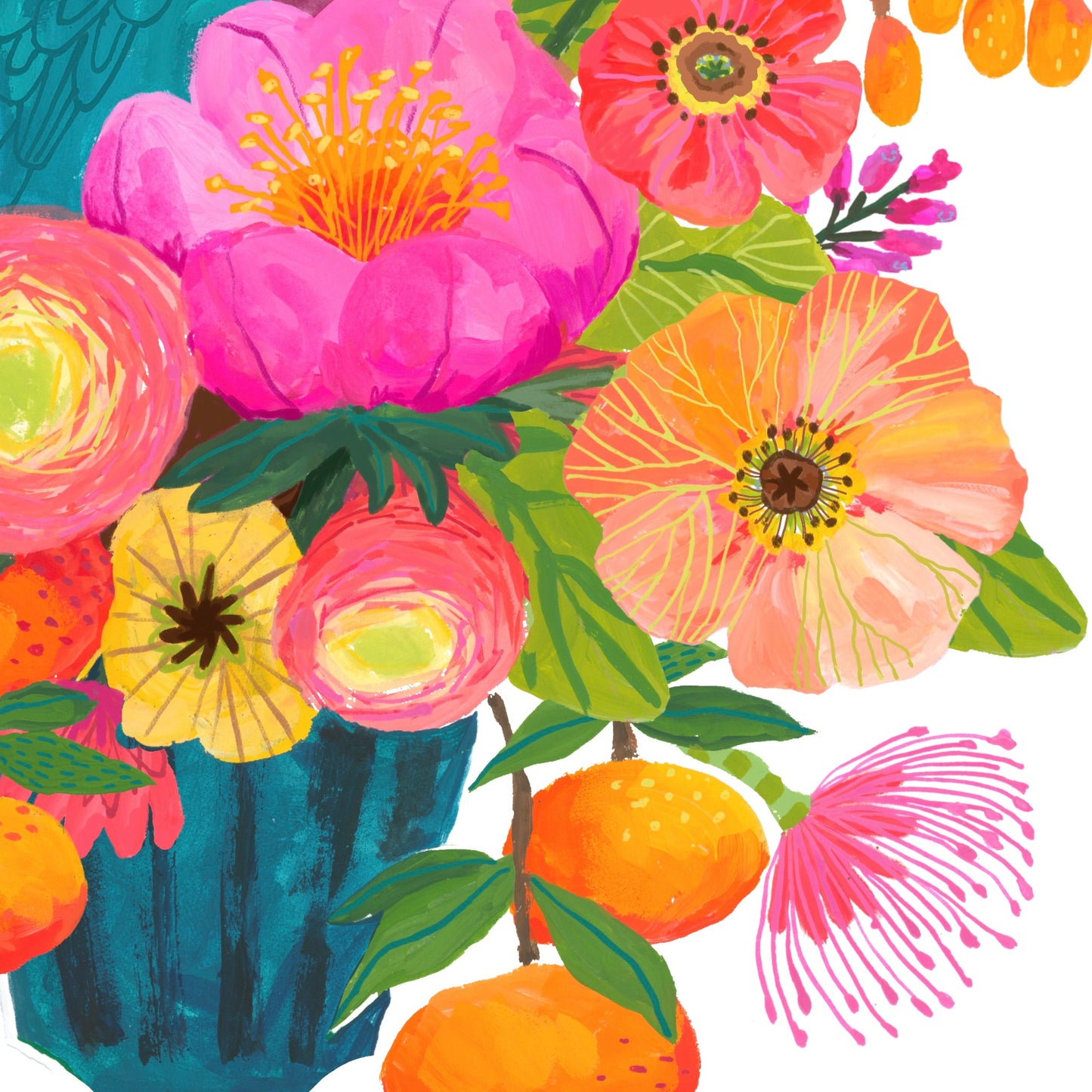 Hide and Seek Parrot Original Fine Art Painting