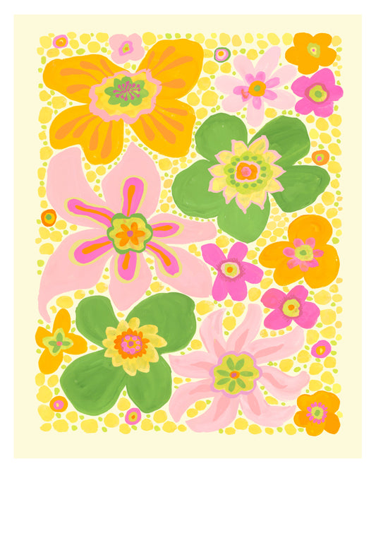 Groovy Baby - Hand-Painted Fine Art Print