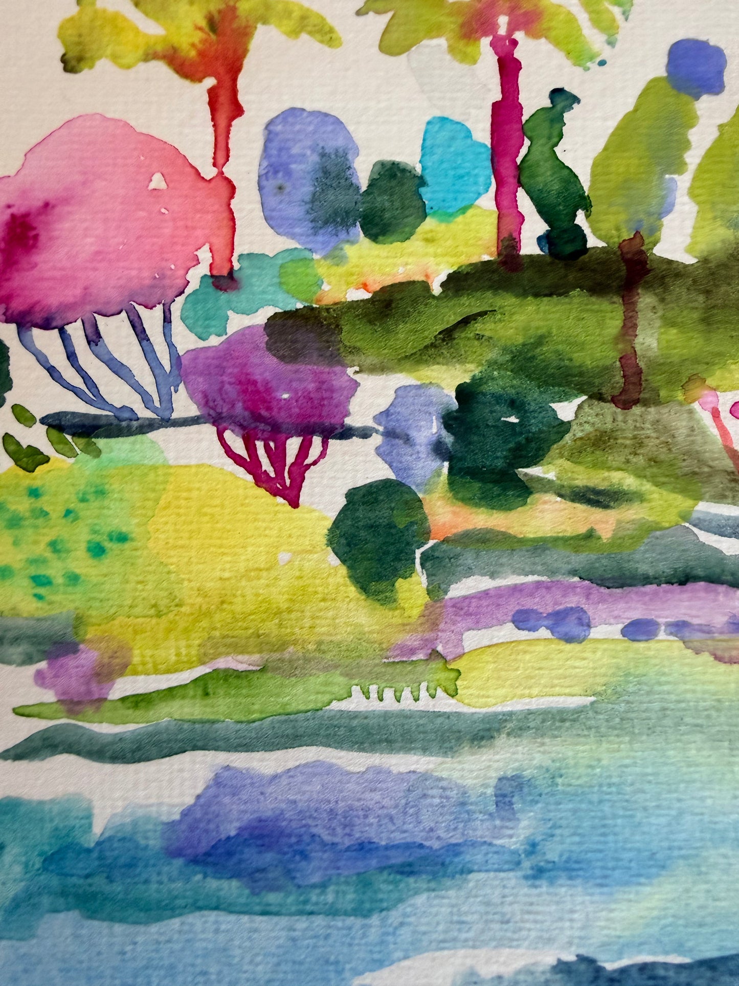 Alligator Waters (1 & 2) Original Gouache & Watercolor