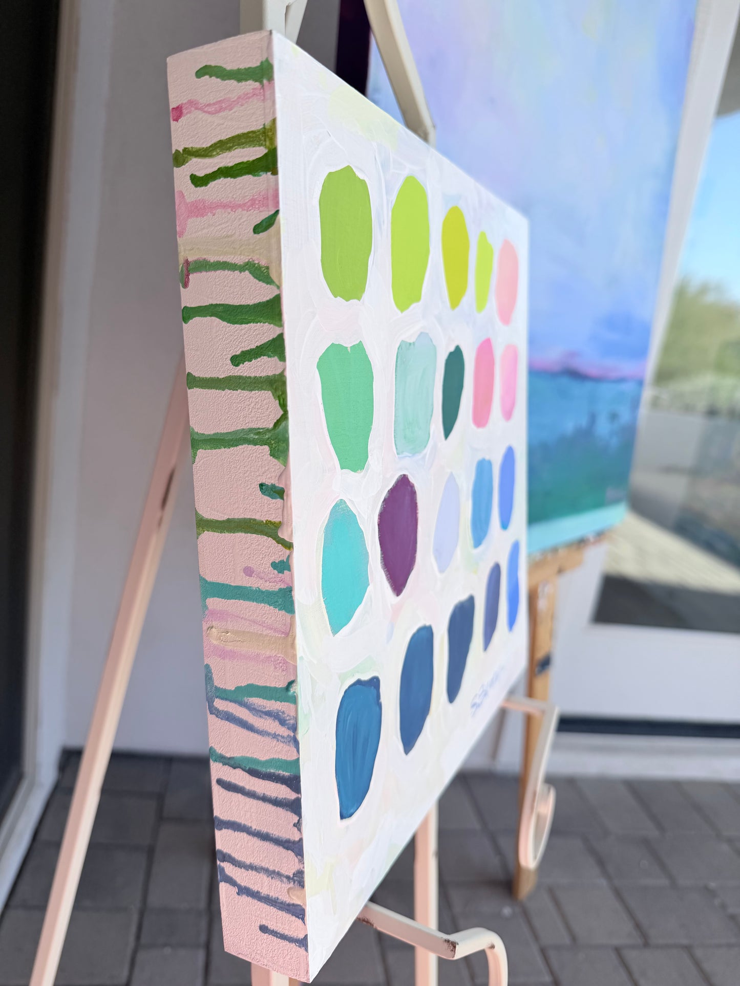 Color Swatch Study - Original 12 x12 Painting