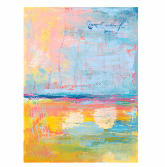 Rough Seas - Original Abstract Landscape Oil Painting on Canvas