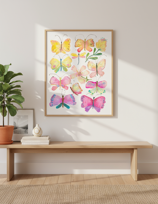 Butterfly Print In-Situ Mockup